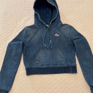 Diesel Dark Blue Denim Hoodie